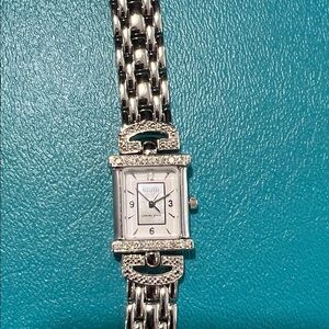 Ecclissi Vintage Sterling Silver and Diamond Watch for small wrist